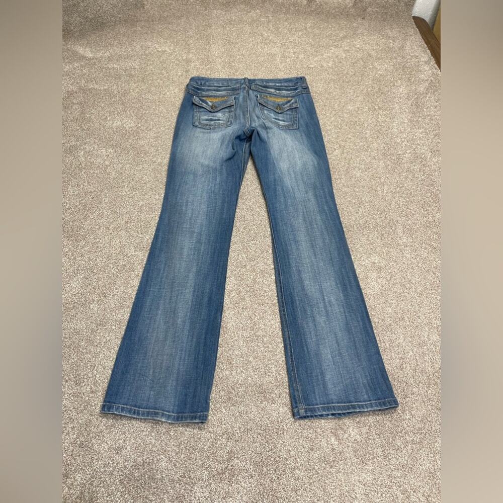 Y2K 2000s streetwear grunge faded Mudd bootcut jeans 31 rodeo western cowgirl